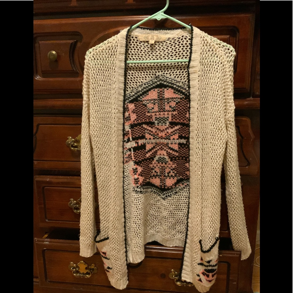 Tribal Print Cardigan